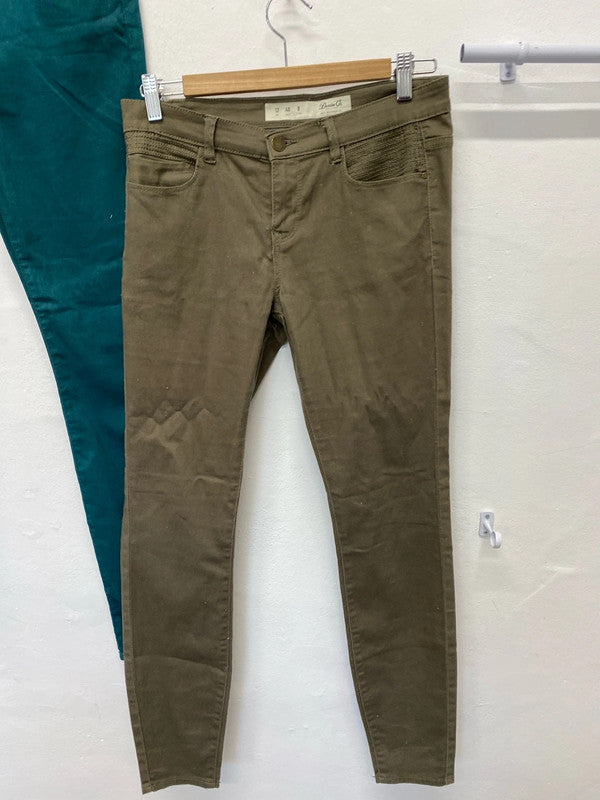 Fabulous duo of Green skinny jeans Uk12L M&S #11 KW002