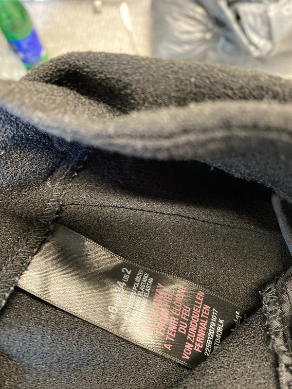 Fabulous black pleated formal trousers UK6 HDR01