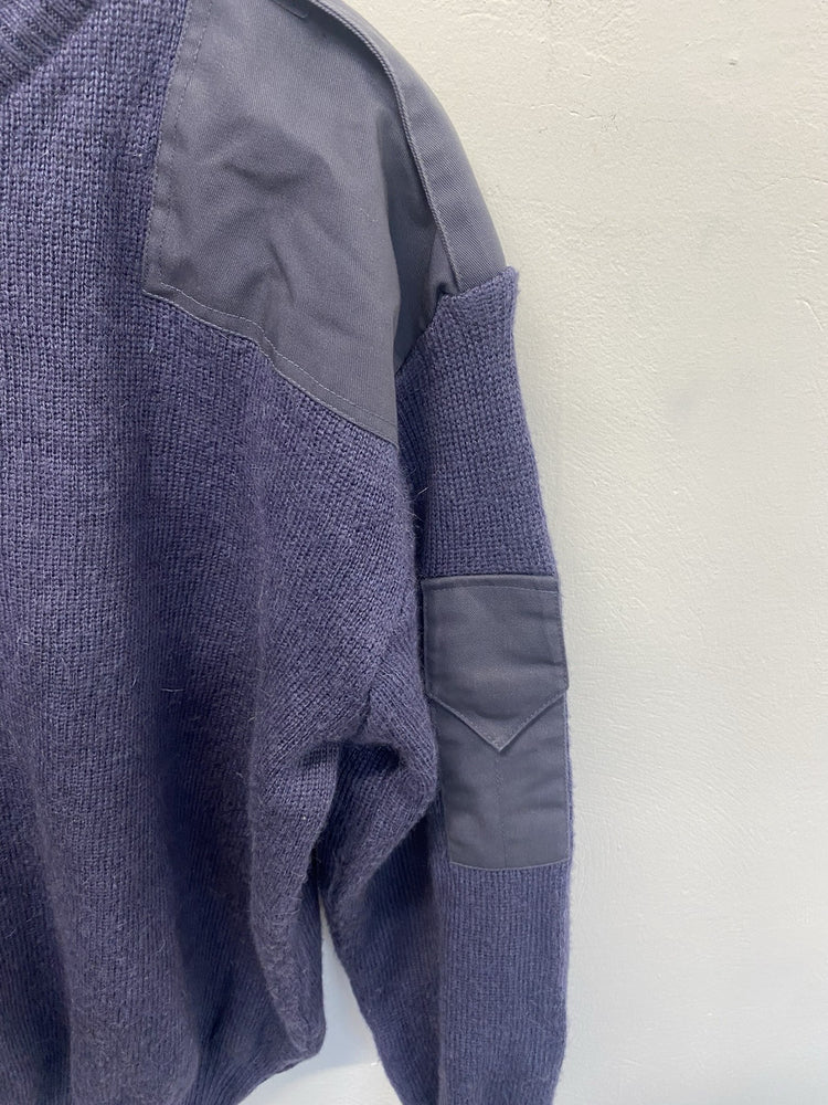 British Royal Air Force Blue RAF Jumper Issued - V Neck 112cm JC008