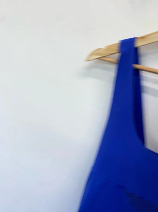 Lovely kyodan purple cross back gym vest UK M GK002