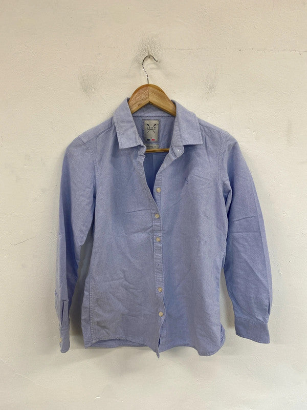 Crew Clothing Company Stylish Light Blue Tailored Fit Shirt UK 10 MM005