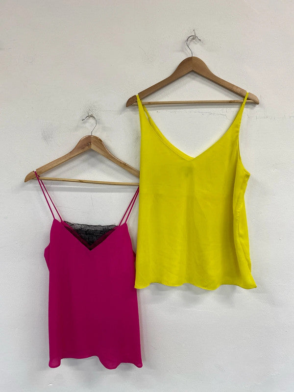 Topshop Fabulous Colourful Cami Tops Bundle UK 12 #1 NN001