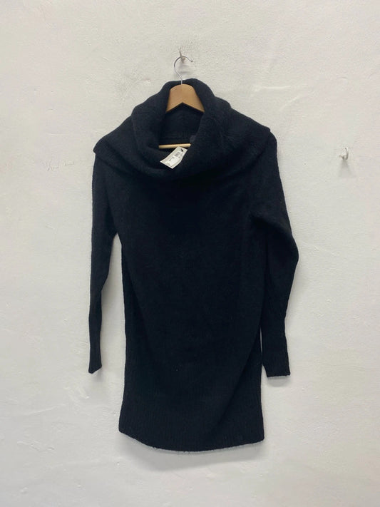 Stunning New funnel neck jumper dress UK6 super cosy KM004