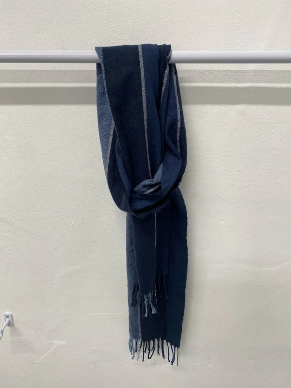 Super soft navy and blue scarf LC