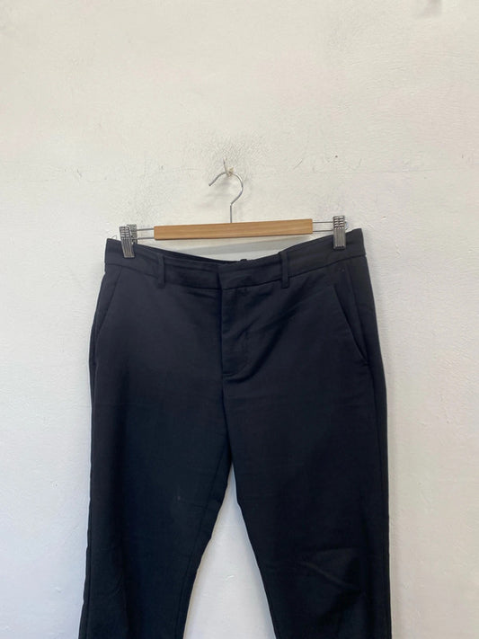Lovely zara tailored black office trousers UK M JB001