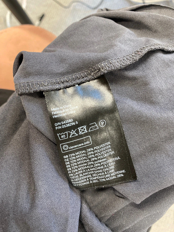 Lovely h&m grey frill Strappy summers dress UK M JM005