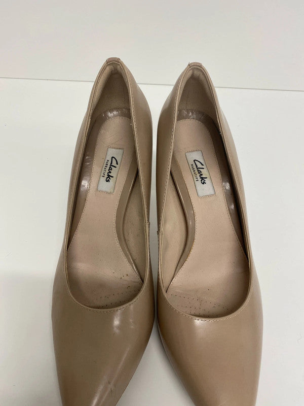 Clarks Stylish Narrative Nude Dinah Keer Heels UK 7 KM005