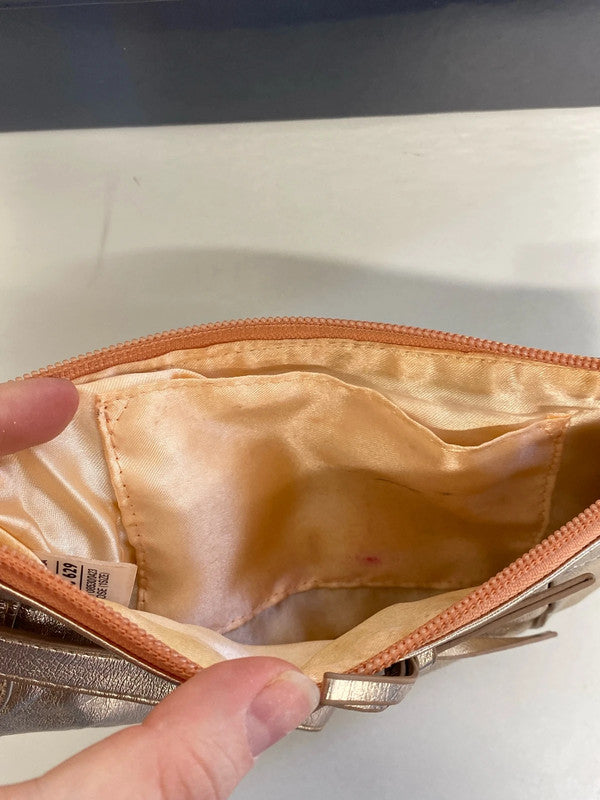 Laceys & M&S Fabulous Turquoise Floral Flats & Matching Clutch UK 4 AT001