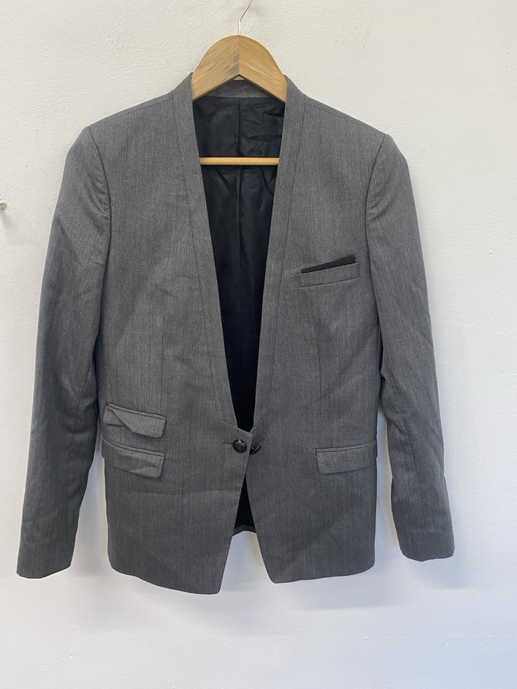 The Kooples Women’s Grey Fitted Wool Lagenlook size EU 38/10 Smart Formal FE001