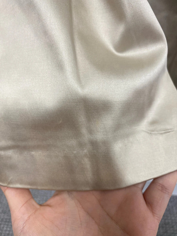 Coast Gorgeous Cream & Black Floral Embroidered Satin Belted Dress UK 14 AW002