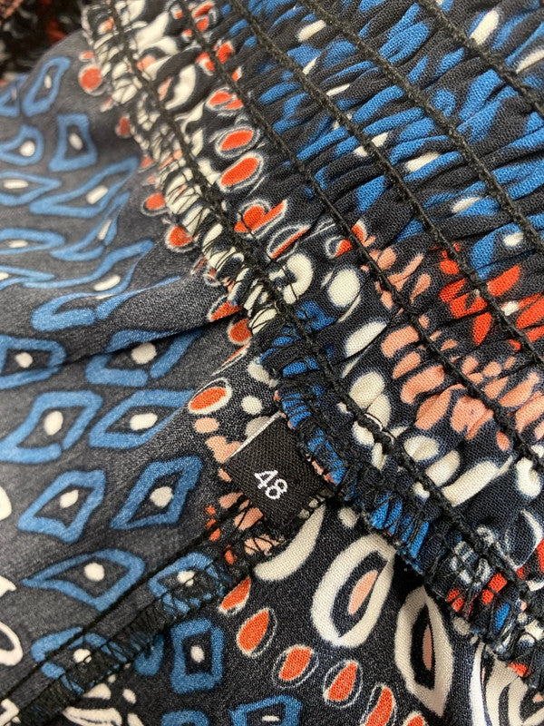 Lovely Shein blue red pattern floaty shorts UK 20 YM001