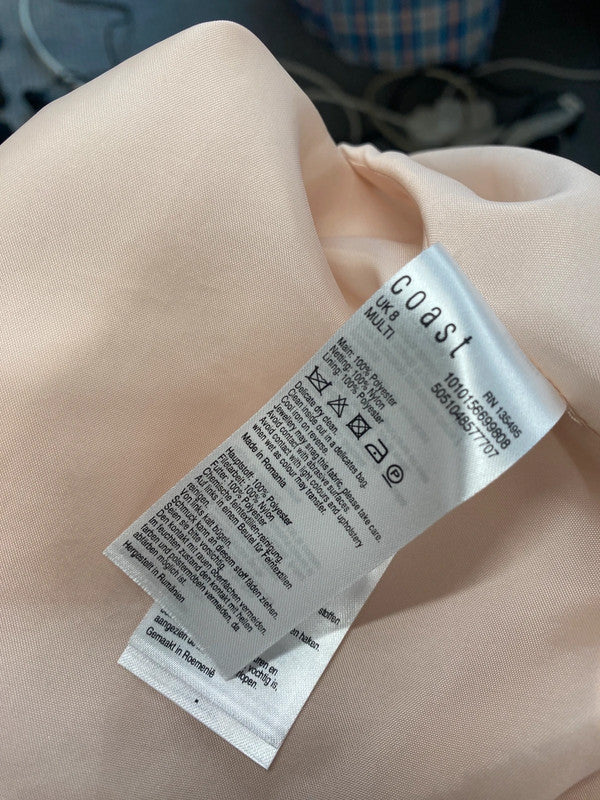 Stunning coast striped floral midi dress UK 8 JM009