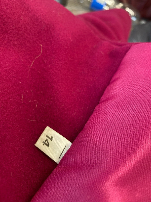 Fabulous Vintage Cerise pink wool blend vintage style coat Uk14 Planet MW001