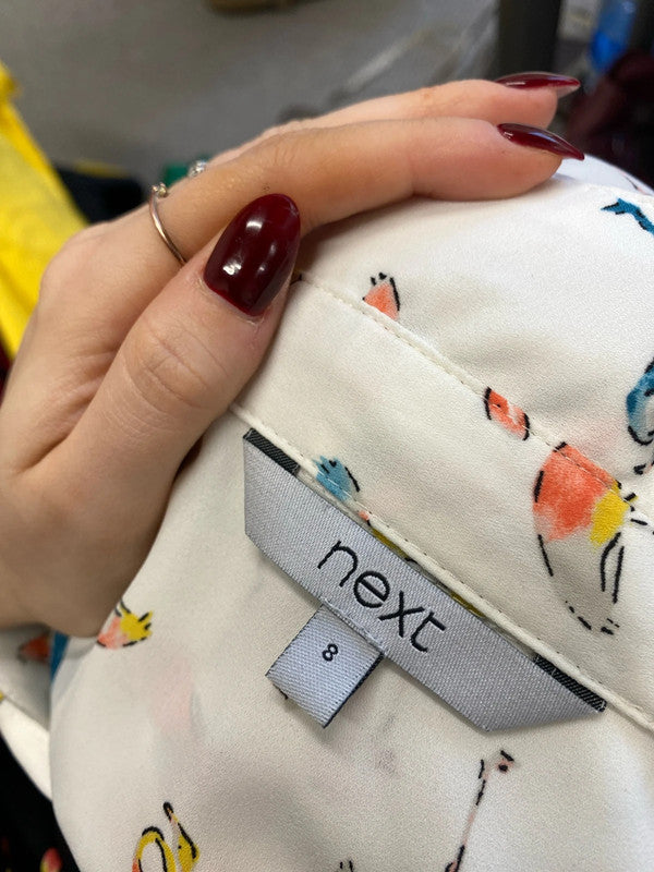 Lovely duo of flamingo lightweight next blouses 🦩UK 8 SW001