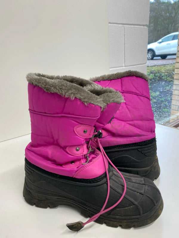 Fabulous Mountain Warehouse winter snow boots Uk3 pink Jb001