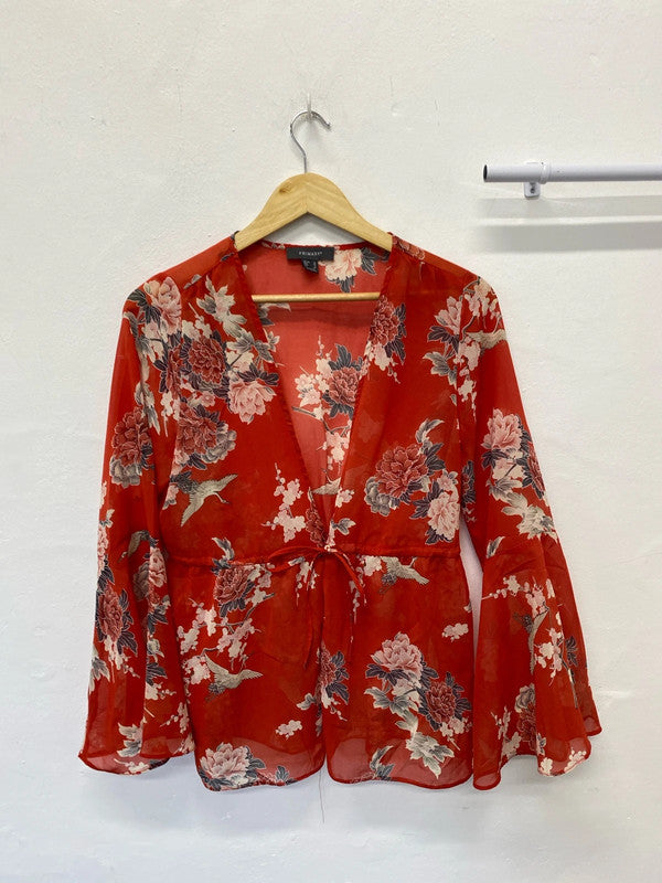 Fabulous Primark semi sheer kimono pool cover or party top Uk12 MB001