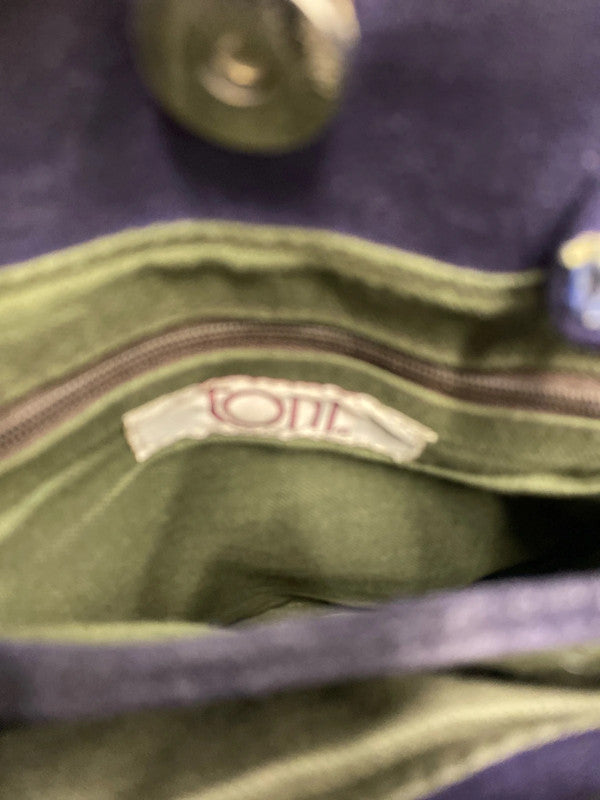 Fabulous Suede deep purple handbag vintage 1990’s MM005