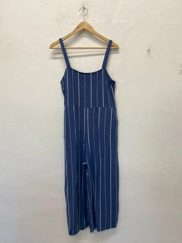 Fabulous Gap Striped soft blue dungarees Uk12 SS002