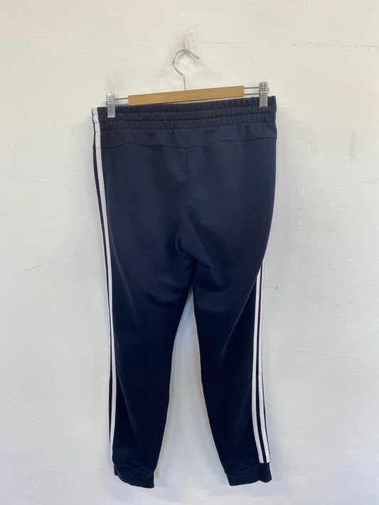 Adidas Fab Navy & White Racing Stripe Joggers Size M (12-14) LD003