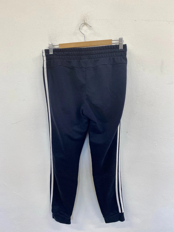 Adidas Fab Navy & White Racing Stripe Joggers Size M (12-14) LD003