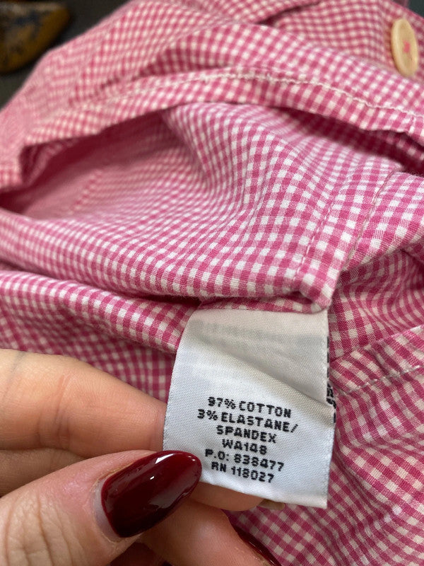 Lovely Boden pink checkered shirt UK 12 MM005