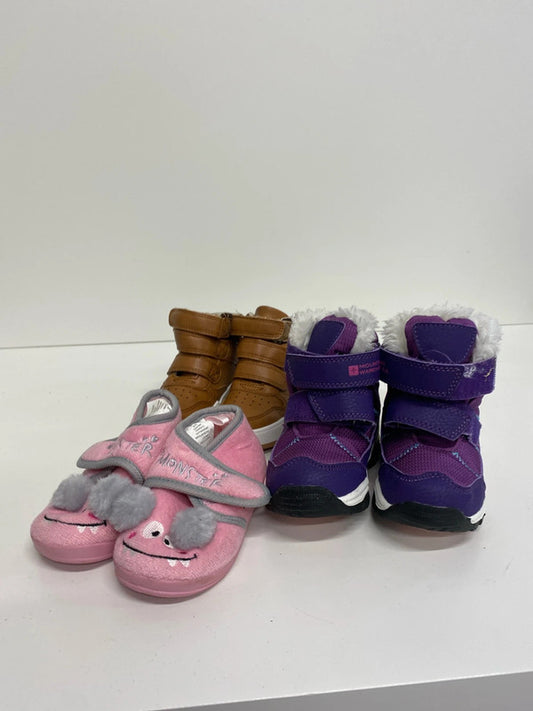 Fabulous Trio of girls boots & slipper size 6 /23 Mountain warehouse #13 LN001