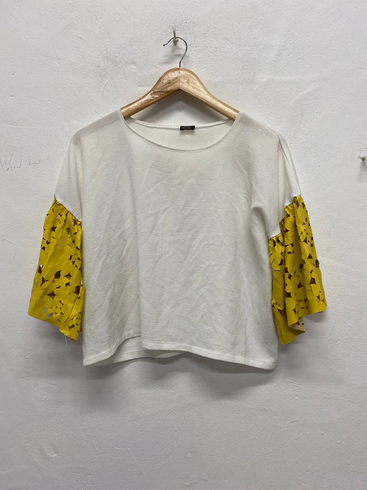 Fab Y2K Vintage oversized T shirt by Minkie cut out sleeves NS003