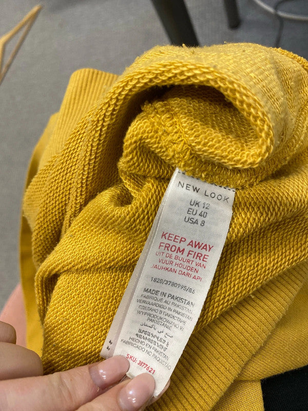Lovely new look mustard jumper UK 12 JB001