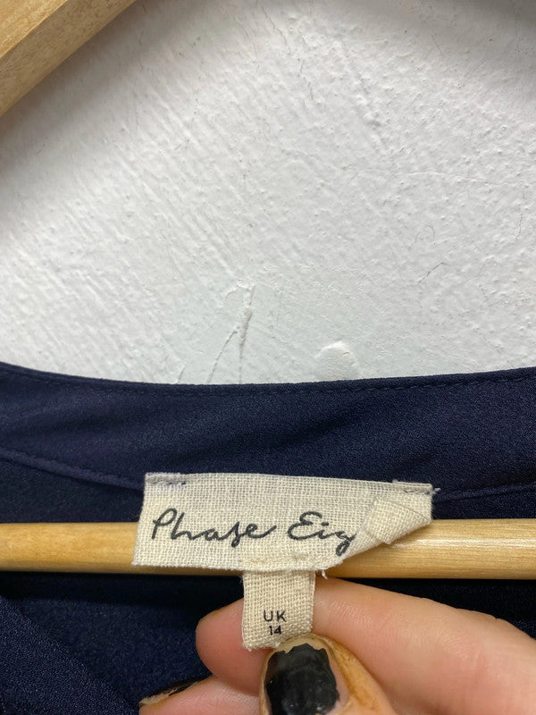 Fabulous Navy Tunic Top Uk14 Phase Eight classic GJ001