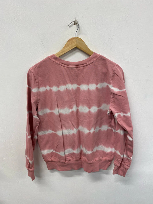 M&S Cute Pink Tie Dye Sweatshirt UK 12 HA001