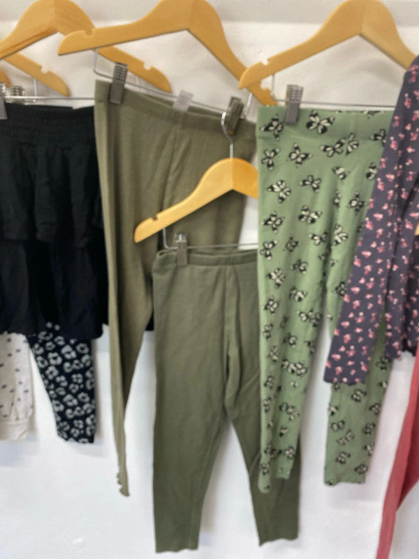Fabulous active fun girls bundle leggings casual Age7-9 M&S H&M #61 LD003