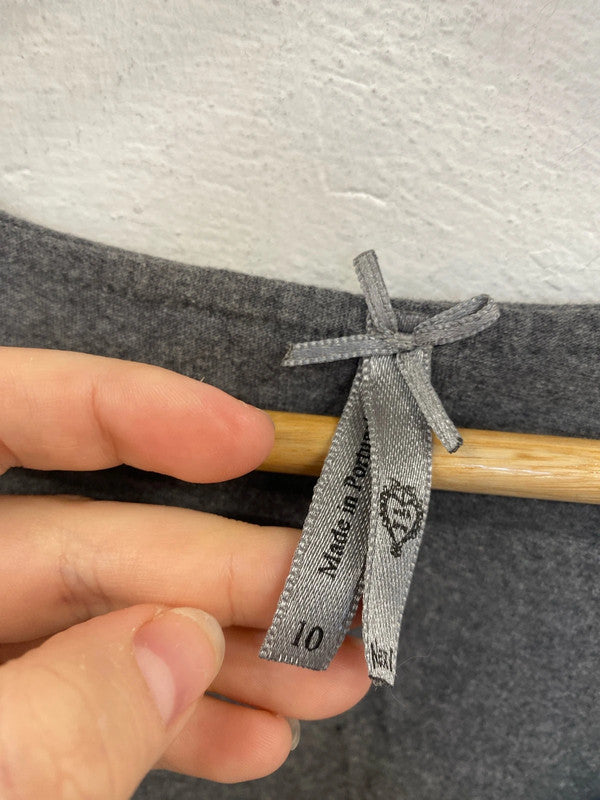 Next Coquette Vibes Grey Sheath Mini Dress UK 10 SW001