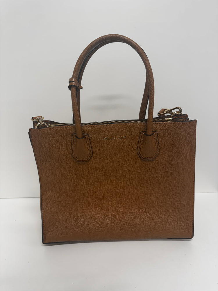 Michael Kors Tan Mercer leather tote pebbled strap EW004