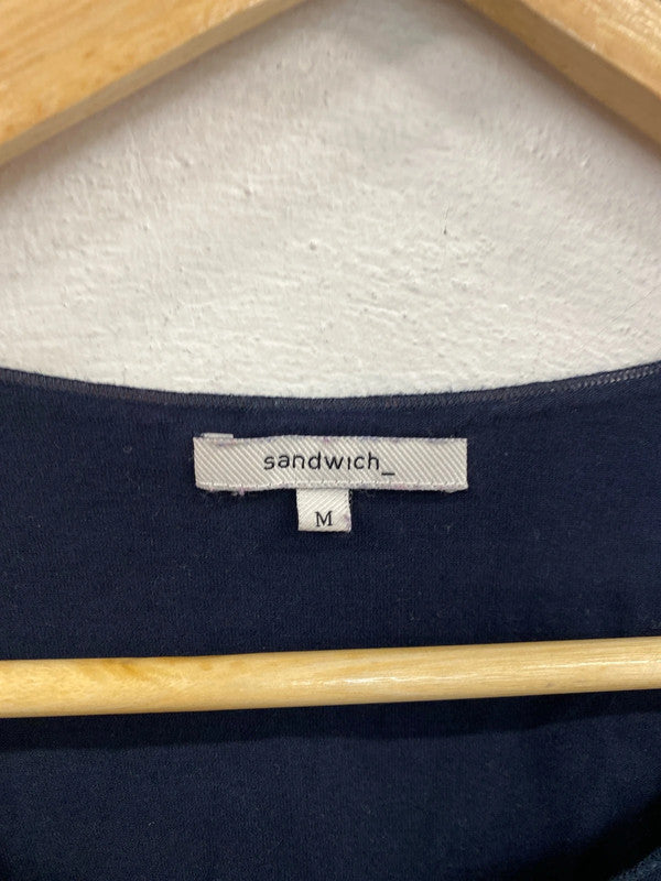 Sandwich_ Chic Navy Long Sleeve Top Size M MM005