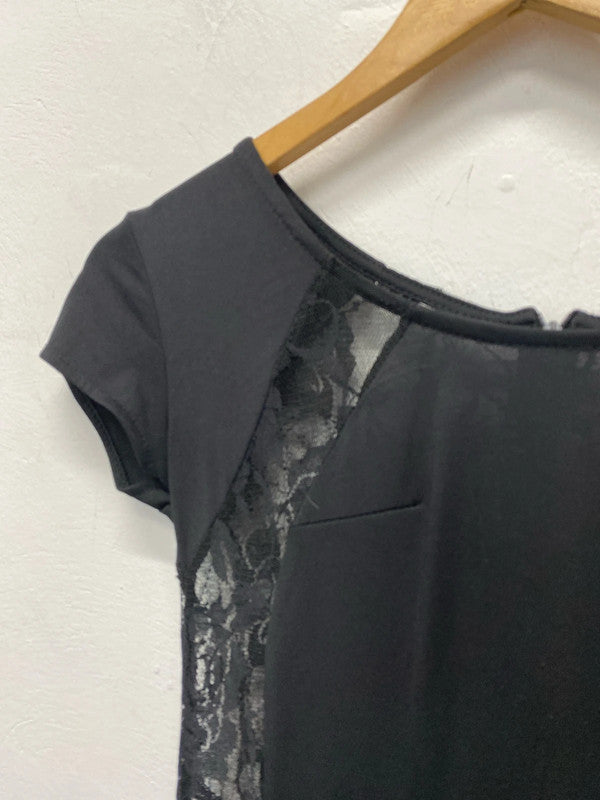 Fabulous Shein black Midaxi skinny dress UkL KA001