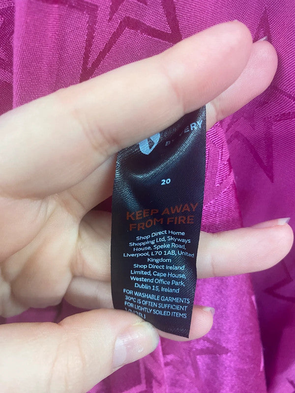 Very Fabulous Pink Starry Midaxi Dress UK 20 MD002