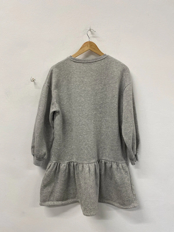 F&F Preppy Grey Sweater Dress UK 12 KS002