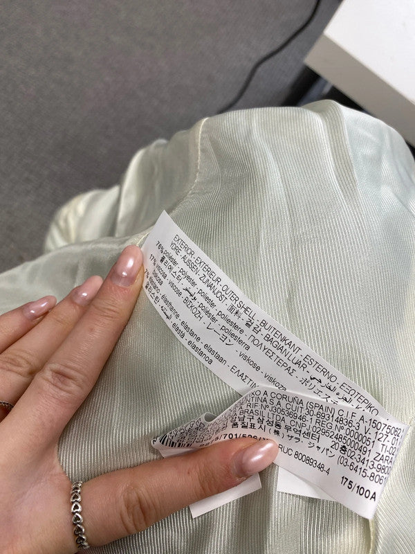 Lovely Zara green blazer mint UK XL LG006