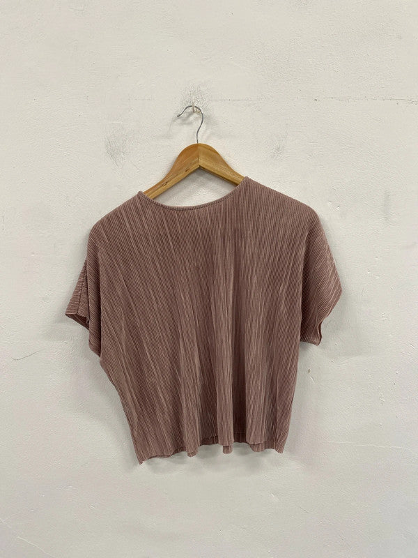 Stylish ASOS lilac accordion top Uk 8 HA001