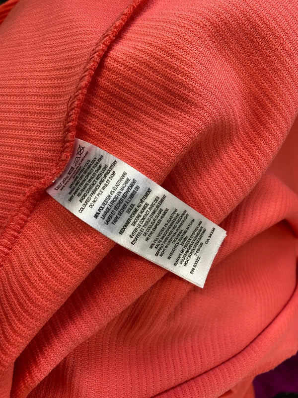 Lovely French connection ribbed pink pleated dress UK 14 KN003