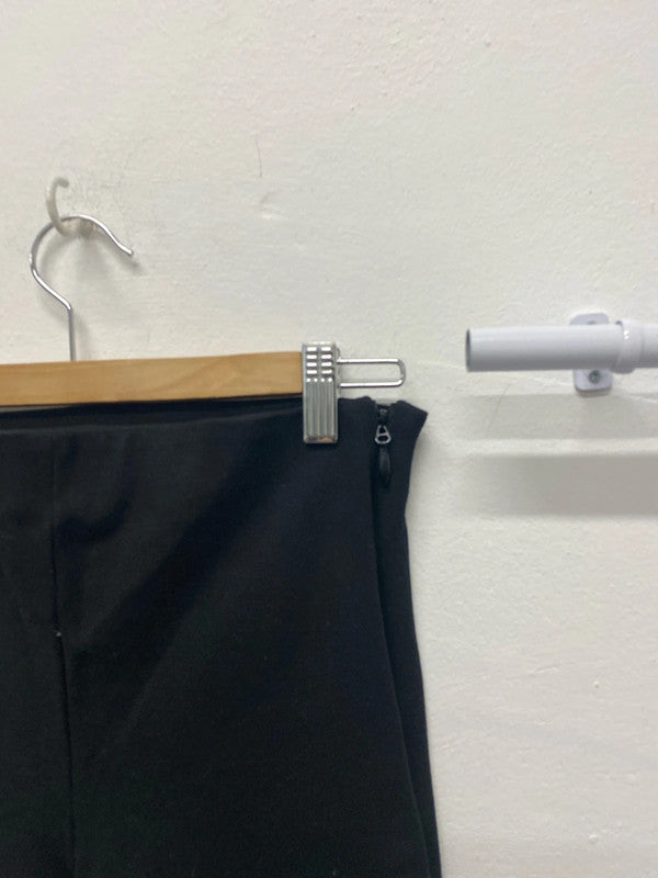 Fabulous Zara cropped bootleg black trousers UkM JB001