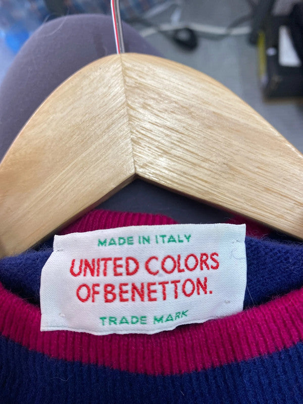 Fabulous Super soft United Colours of Benetton Vintahe 1980’s Pom Pom jumper MM005