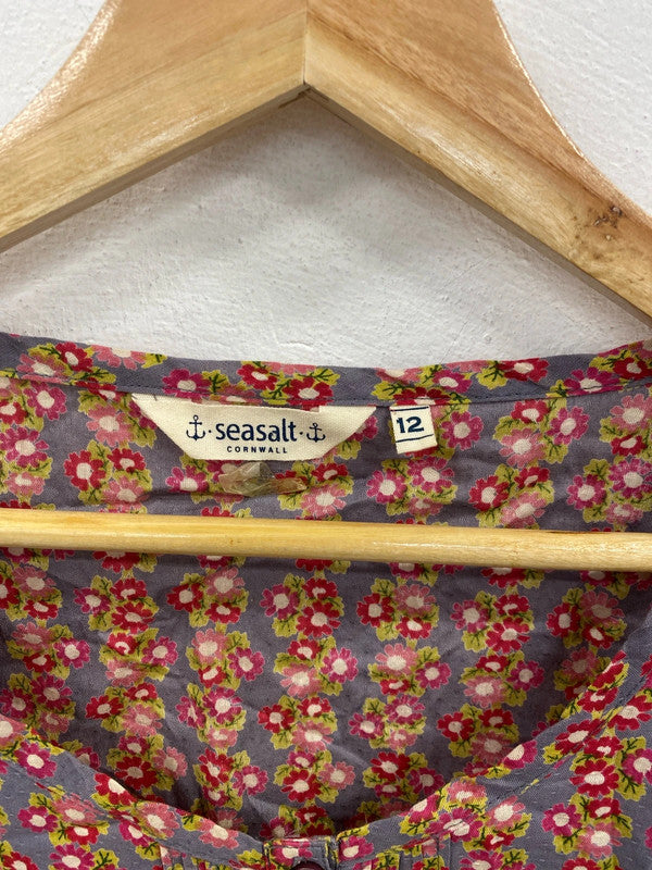 Seasalt Cornwall Chic Floral Blouse UK 12 MM005