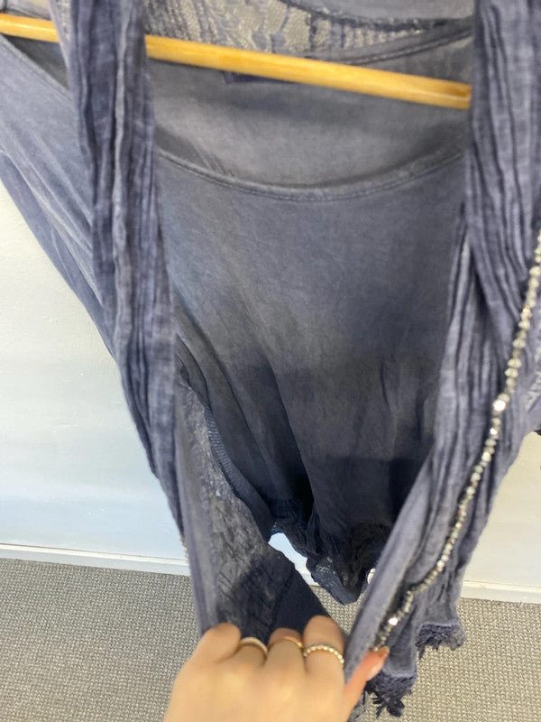 Stunning made in Italy 4 piece tunic dress scarve necklace UK 10-12 EL001