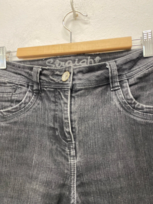 Fabulous Duo of Jeans Uk12 Long black blue George #4 kW002