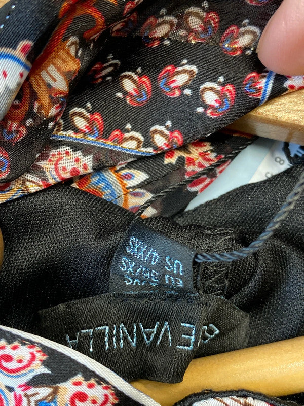 Fabulous new Blue Vanilla Midaxi Uk8 ethnic pattern floaty romantic LL003