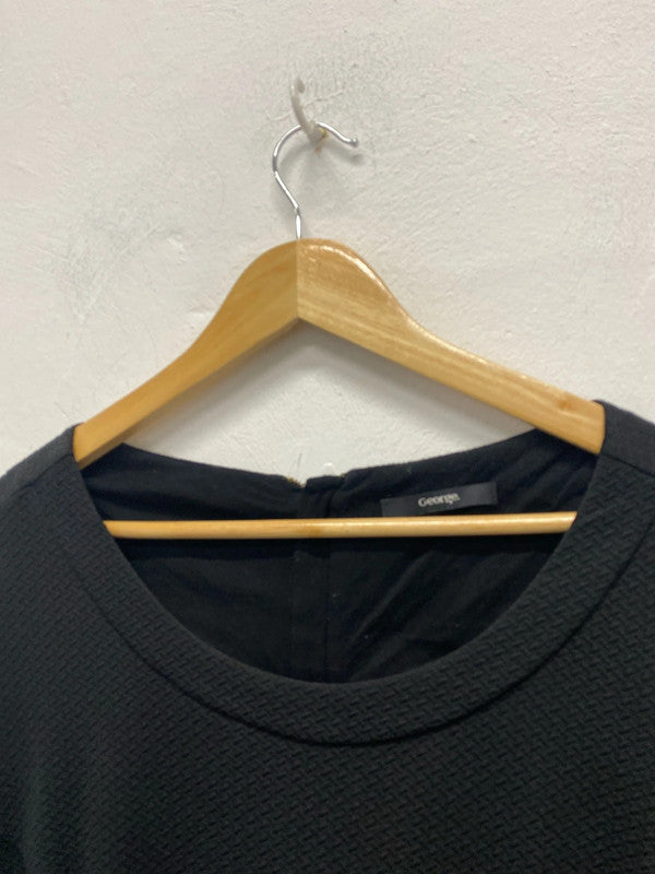 Fab George textured dress Uk24 work or formal NC001