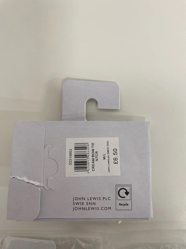 Wedding bow ties set cream John Lewis men’s boys #4 CR002