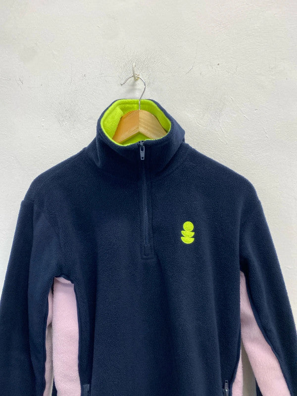 Lovely mardy bum navy pink fleece UK M GJ001