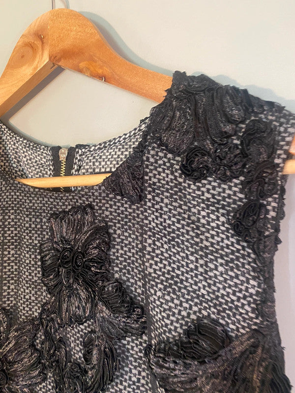 Karl Largerfield Embellished Appliqué Dress Formal Weddings Uk16 MW002